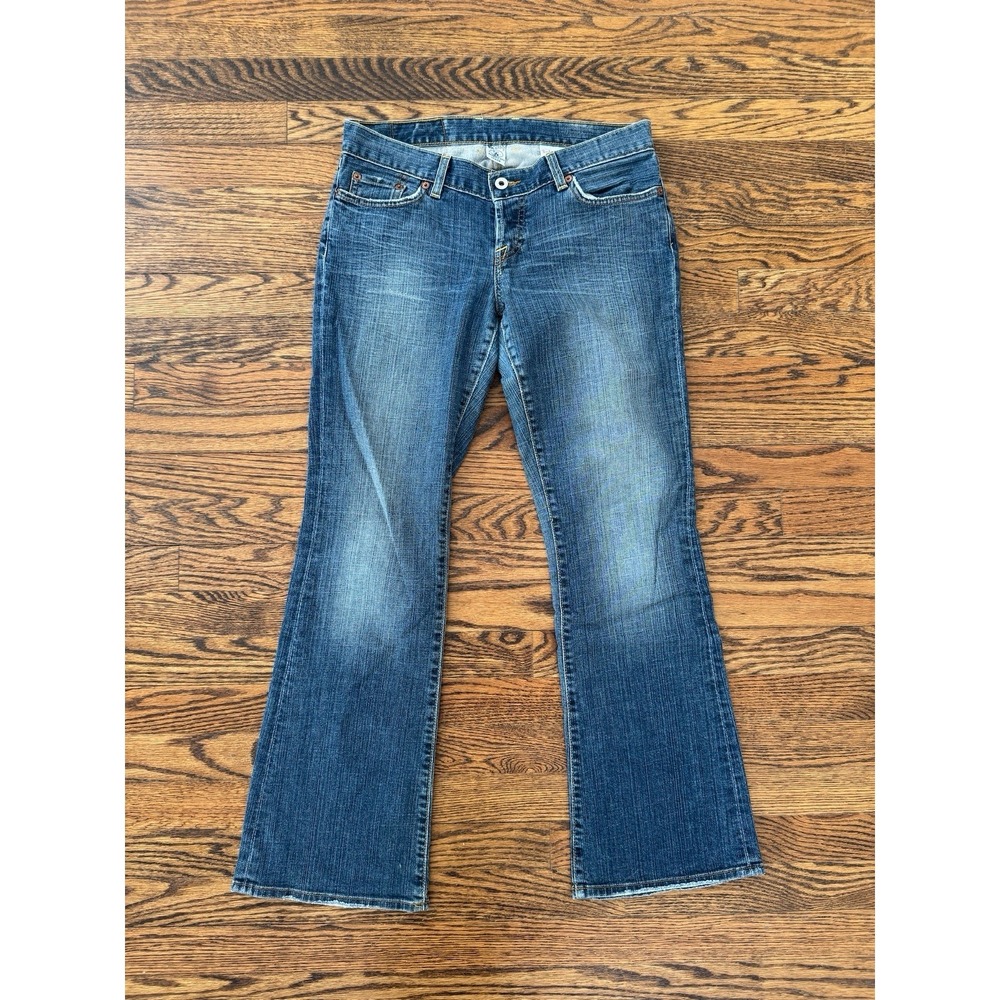 Women's Lucky Brand Classic Medium Wash Denim Dungarees Jeans - Size 6